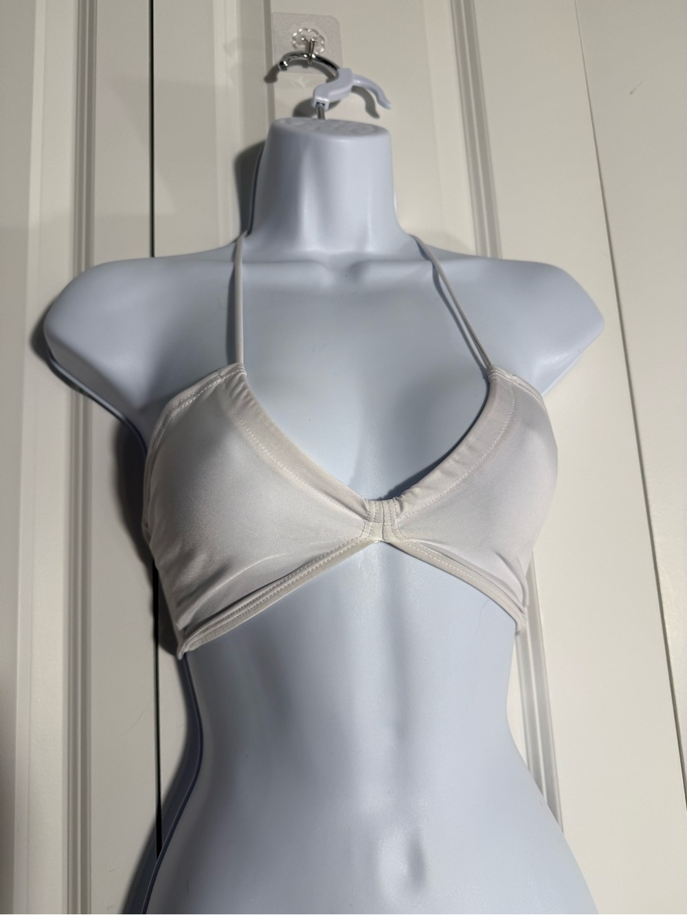 Urban Outfitters Ivory Triangle Halter Bralette
